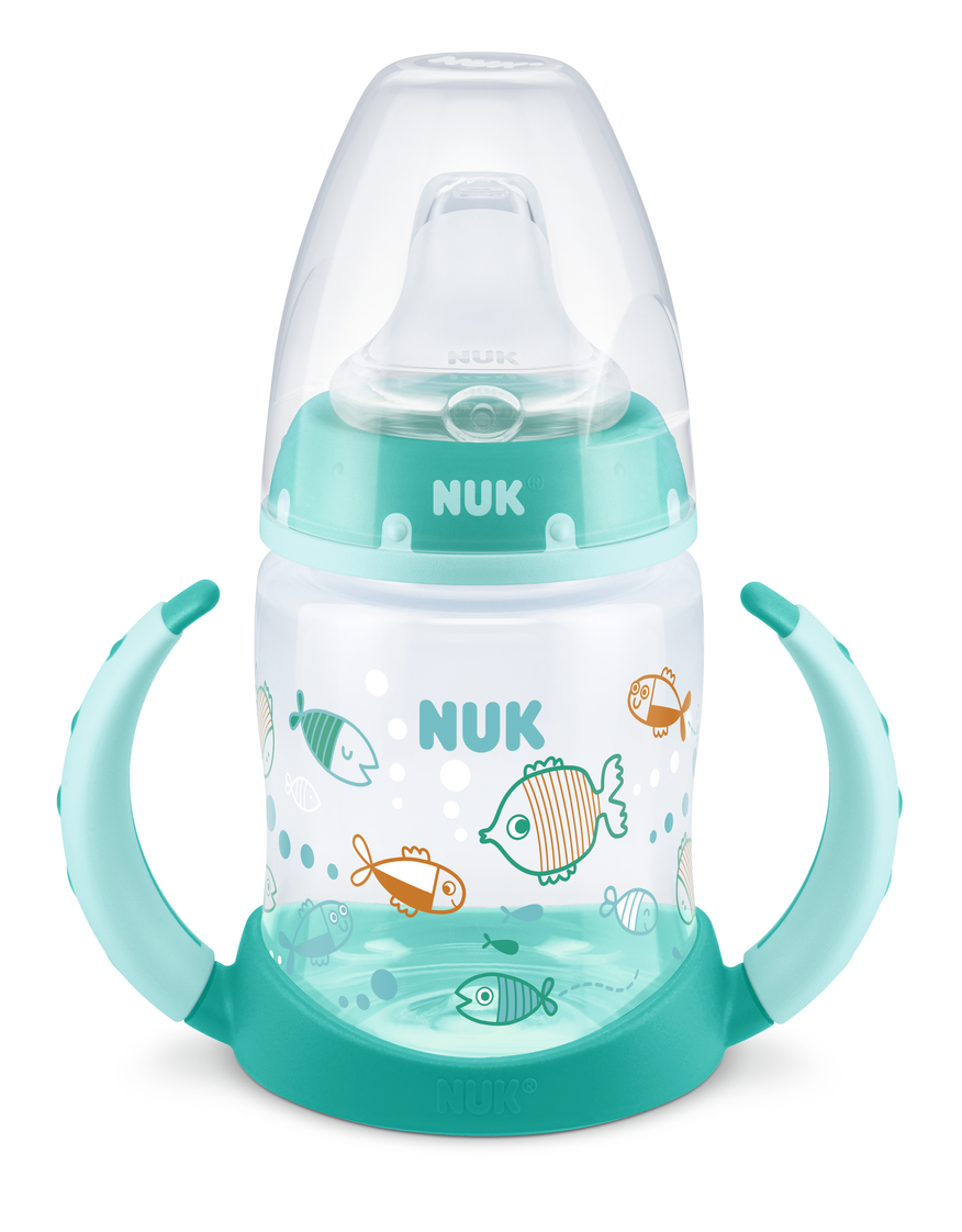 Nuk First Choice Рр Шише Temperature Control 150Мл Силиконов Накрайник За Сок Микс - Зелен --- BebeMama