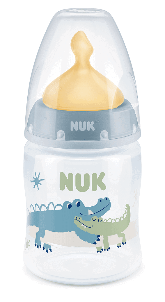 Nuk First Choice Рр Шише Temperature Control 150Мл. Каучуков Биберон 0-6 Мес. Микс - Син --- BebeMama