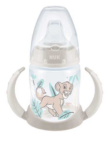 Nuk First Choice Рр Шише Temperature Control 150Мл. С Накрайник Силикон За Сок 6+Мес. Lion King --- BebeMama