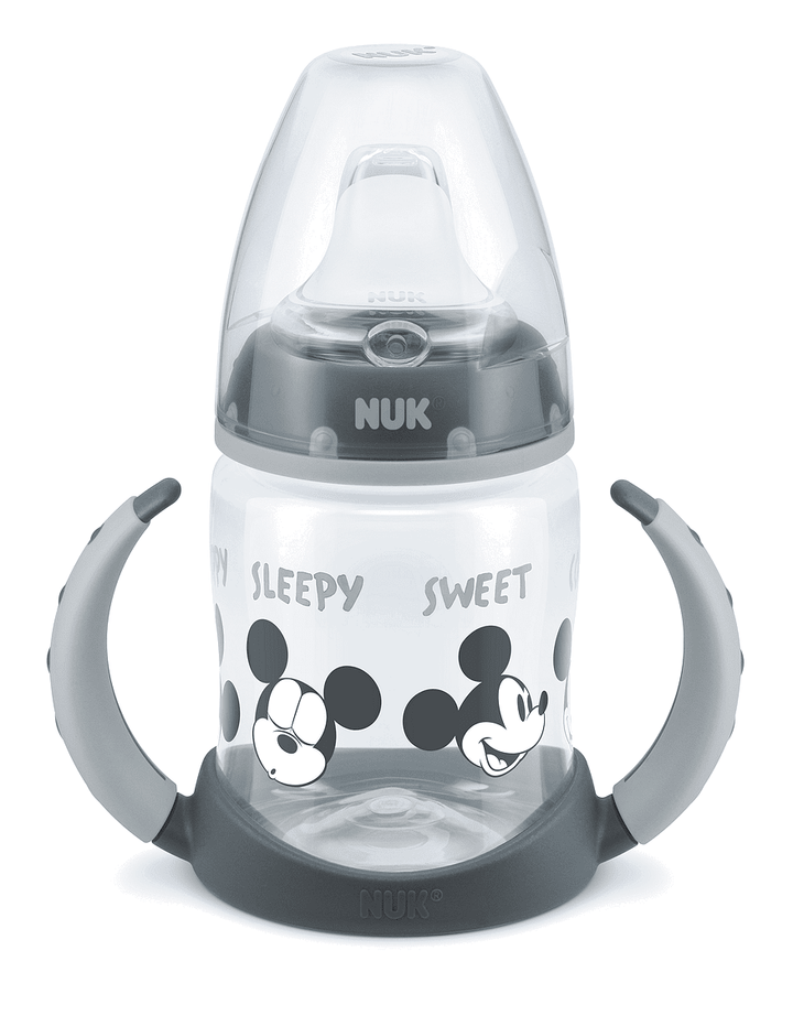 Nuk First Choice Рр Шише Temperature Control 150Мл. Със Силиконов Накрайник За Сок Mickey Grey -  -  - BebeMama