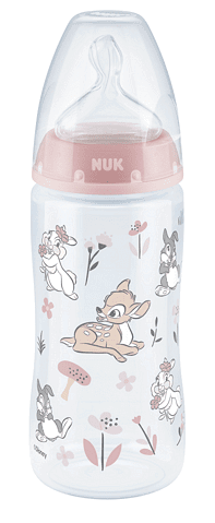 Nuk First Choice Рр Шише Temperature Control 300Мл Силикон Bambi --- BebeMama