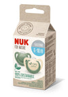 Nuk For Nature Биберон Залъгалка Силикон 6-18 Мес. 2Бр. Зелена --- BebeMama