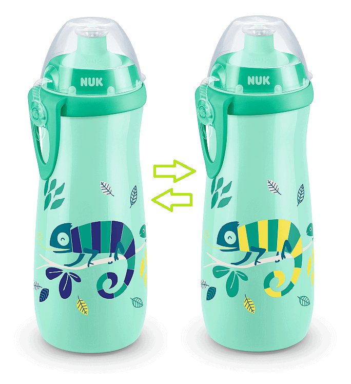 Nuk Чаша Sports Cup С Клапа 450Мл 24+Мес. Chameleon - Зелен --- BebeMama