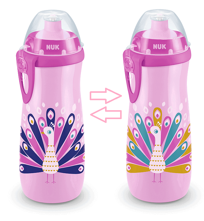 Nuk Чаша Sports Cup С Клапа 450Мл 24+Мес. Chameleon - Розов --- BebeMama