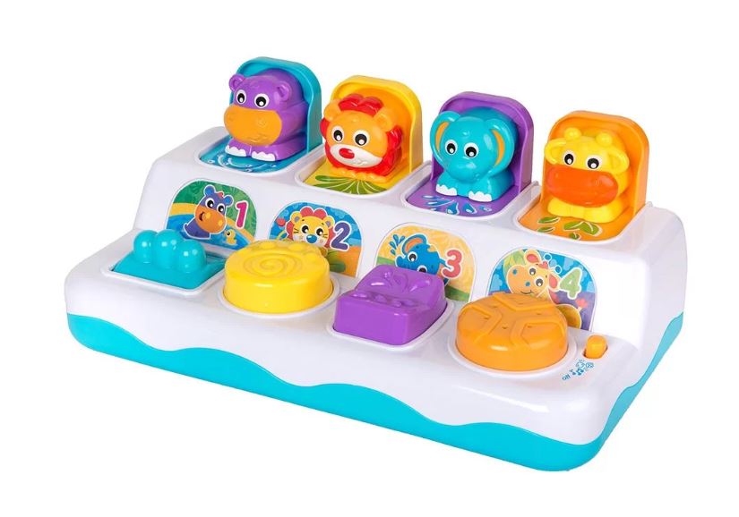 Музикална Играчка Със Светлини Изскачащи Животни 12 36м Playgro