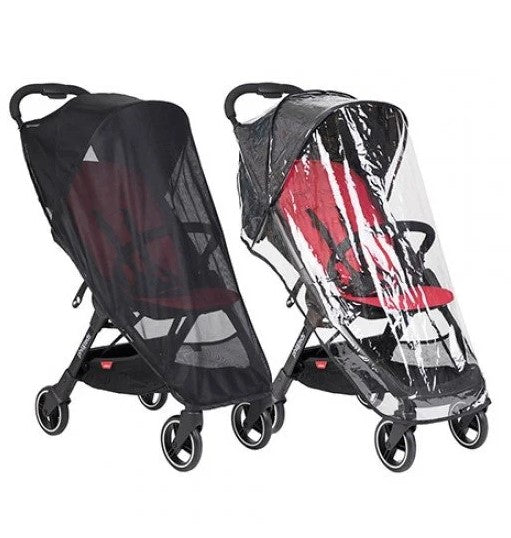 setul de husă de ploaie și parasolar pentru cărucior Mountain Buggy Phil&amp;Teds Go