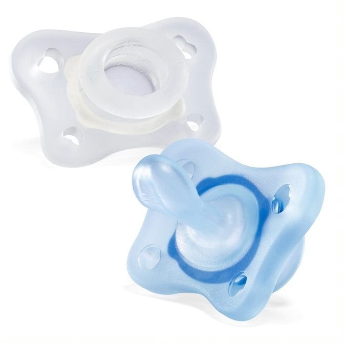Physioforma Мини Силиконов Биберон 0-2M 2 Броя Boy --- BebeMama