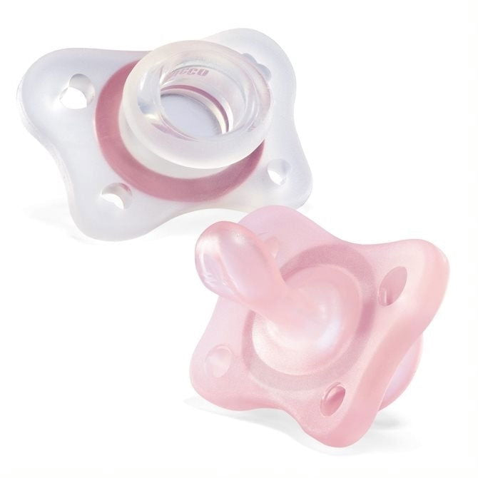 Physioforma Мини Силиконов Биберон 2-6M 2Бр. Момиче --- BebeMama