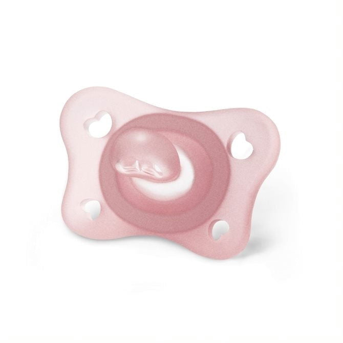 Physioforma Мини Силиконов Биберон 2-6M 2Бр. Момиче --- BebeMama
