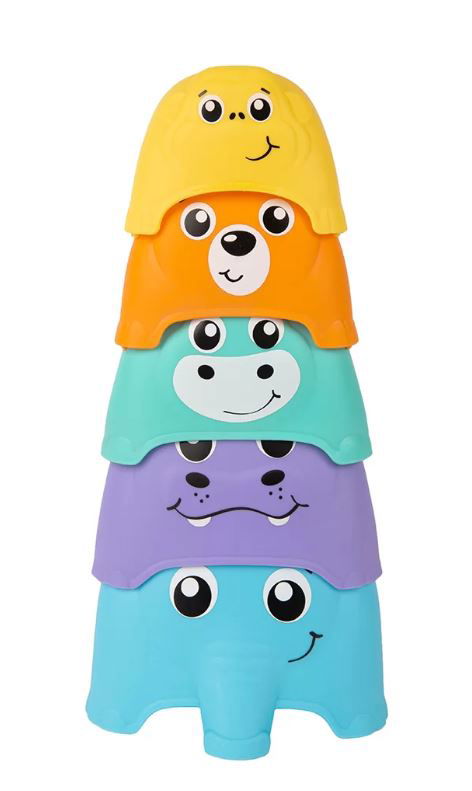 Playgro Активна Играчка Кула От Купички Животни 12-36М --- BebeMama