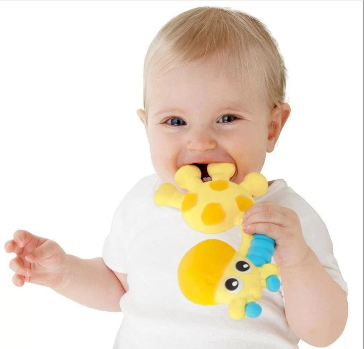 Playgro Гризалка Пискун От Каучук Жираф Джери 3М+ -  -  - BebeMama