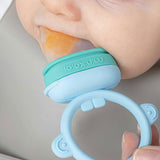 Minikoioi Pulps Силиконова Залъгалка За Плодове И Зеленчуци - Bubble Beige/Powder Grey --- BebeMama