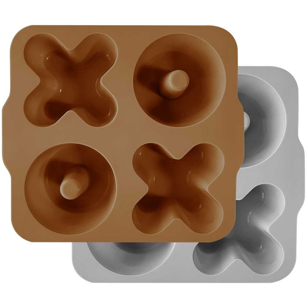 Minikoioi Xoxo Силиконова Форма - Woody Brown/Powder Grey --- BebeMama