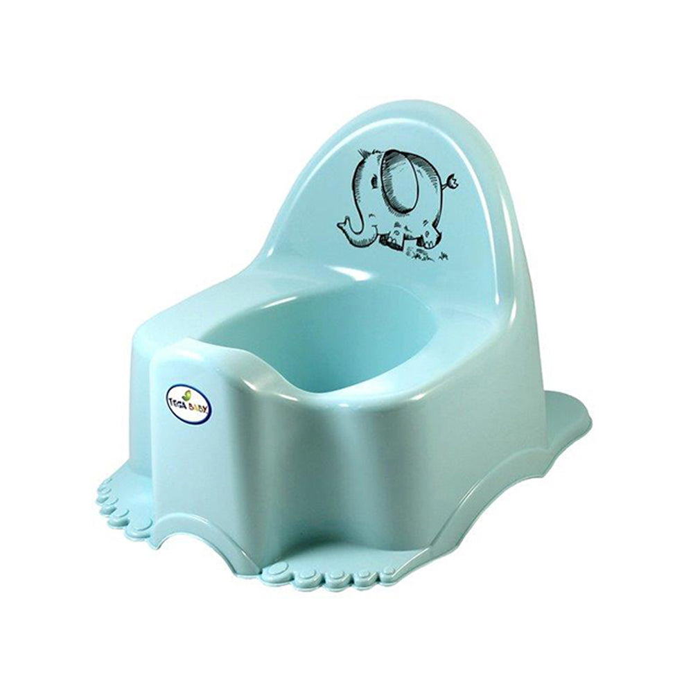 Sl001 Гърне Eco Elephant Синьо Tega Baby