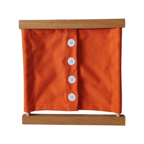 Монтесори Рамка За Закопчаване - Големи Копчета - Занимателни Играчки - Smartbaby - BebeMama