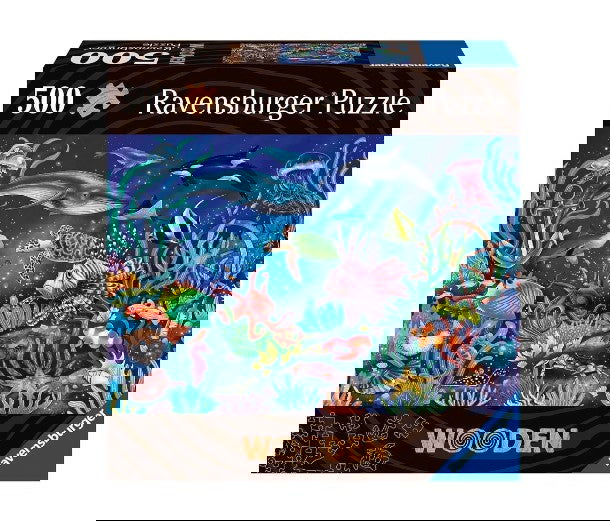 Ravensburger - Дървен Пъзел 500 Ел. - Морско Дъно --- BebeMama