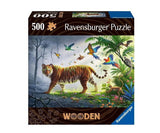Ravensburger - Дървен Пъзел 500 Ел. - Тигър В Джунглата --- BebeMama