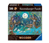 Ravensburger - Дървен Пъзел 500 Ел. - Фентъзи Гора --- BebeMama