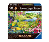 Ravensburger -Дървен Пъзел 500 Ел. - Дива Градина --- BebeMama