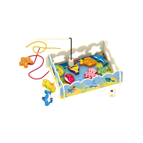 Дървен Риболов С Морски Животни 19 Елемента Smartbaby