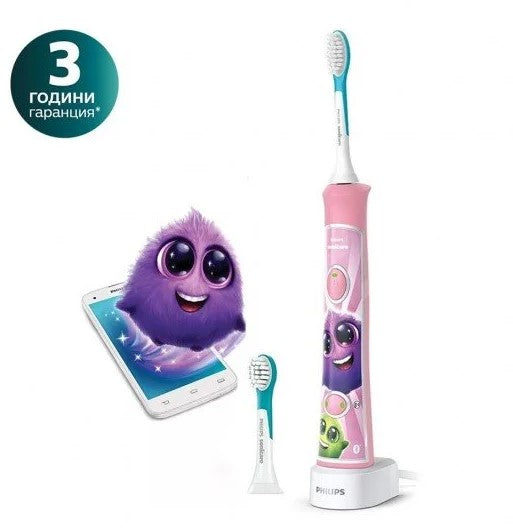 Periuță de dinți electrică Philips Sonicare Kids HX6352/42 roz cu Bluetooth