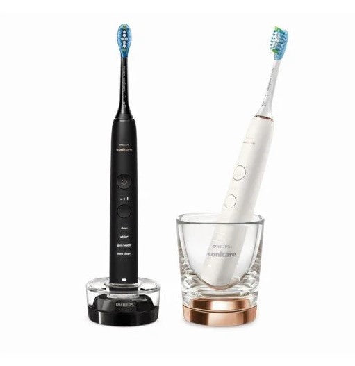 Комплект Четки За Зъби Diamondclean 9000 Rose Gold И Черна Philips Sonicare