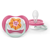 Залъгалки Ultra Air Happy 6 18м Розови С Цвете И Калинка Philips Avent