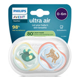 Залъгалки Ultra Air 0 6м Леопард И Гъсеница, Сини Philips Avent