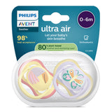 Залъгалки Ultra Air 0 6м Пастелни Пеперуда И Птица Philips Avent