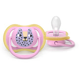Залъгалки Ultra Air 6 18м Листо И Коте, Розово Philips Avent