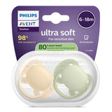 Залъгалки Ultra Soft 6 18м Пастелни Момче Philips Avent