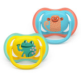 Залъгалки Ultra Air 18м+ Маймунка И Жаба, Сини Philips Avent