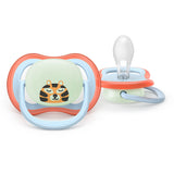 Залъгалки Ultra Air Night 0 6м Ленивец И Тигър, Сини Philips Avent