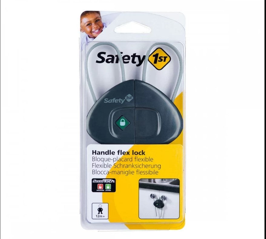 Устройство За Заключване На Шкаф С Шнур (1Бр./Оп.) - Сив Цвят Handle Flex Lock Grey --- BebeMama