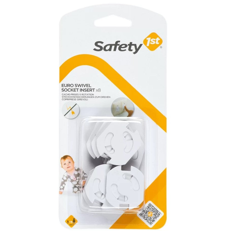 Въртящи Се Предпазители За Контакт (8Бр./Оп.) Euro Swivel Sockets Inserts --- BebeMama