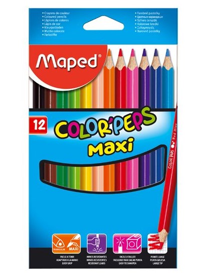 Цветни моливи - 12 цвята Maped
