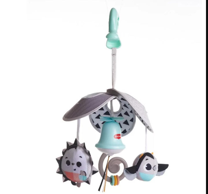 Малки Умничета Pack & Go Mini Mobile (Камбана) - Черен & Бял - Книжки За Бебета - Tiny Love - BebeMama