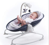 Музикален Шезлонг 3-In-1 Rocker Napper - Деним --- BebeMama
