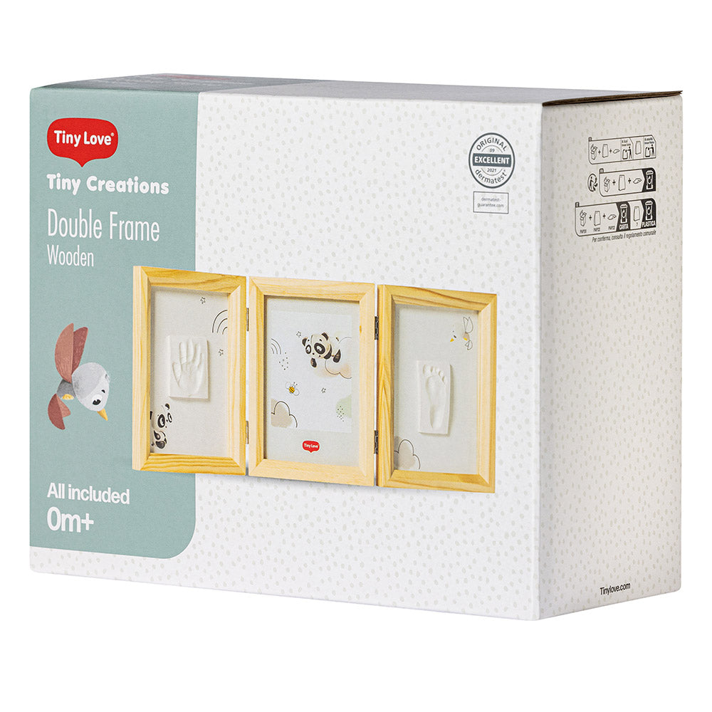 Рамка За 2 Отпечатъка И Снимка Creations, Дървена Рамка, 0м+ Tiny Love