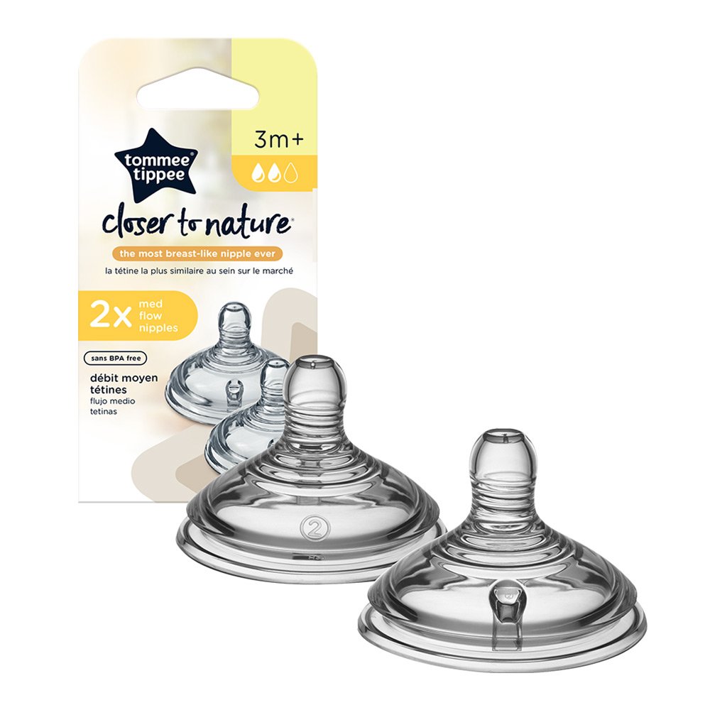 Tommee Tippee Биберон Medium - 2 Капки Easi Vent 2Бр/Оп