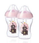 Шише За Хранене Ultra 260 Мл. 0М+ (2 Бр./Оп.) - Розови - Шишета За Хранене - Tommee Tippee - BebeMama