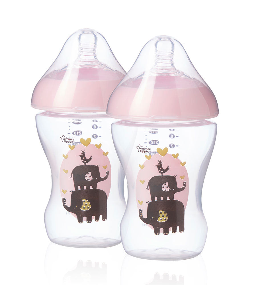 Шише За Хранене Ultra 260 Мл. 0М+ (2 Бр./Оп.) - Розови - Шишета За Хранене - Tommee Tippee - BebeMama