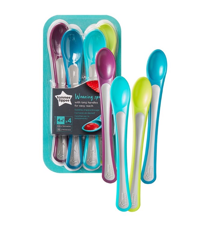 Лъжици С Мек Връх 4М+ (4Бр./Оп.) - Прибори - Tommee Tippee - BebeMama