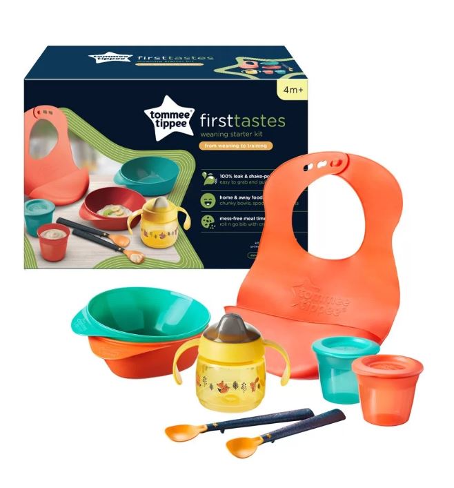 Tommee Tippee Set de hrănire pentru începători „Primele gustări” 4M+ (8 bucăți)
