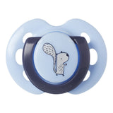 Suzete ortodontice Tommee Tippee Fun Friends, 0-6 luni, ursuleț de pluș/veveriță albastră + cutie de sterilizare