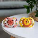 Suzete ortodontice Tommee Tippee Fun Friends, 6-18 luni, ursuleț/veveriță + cutie de sterilizare