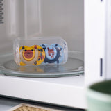 Suzete ortodontice Tommee Tippee Fun Friends, 6-18 luni, cutie de sterilizare cu ursuleț de pluș/veveriță albastră +