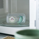 Suzete ortodontice de noapte Tommee Tippee, 18-36 luni, curcubeu/neutru