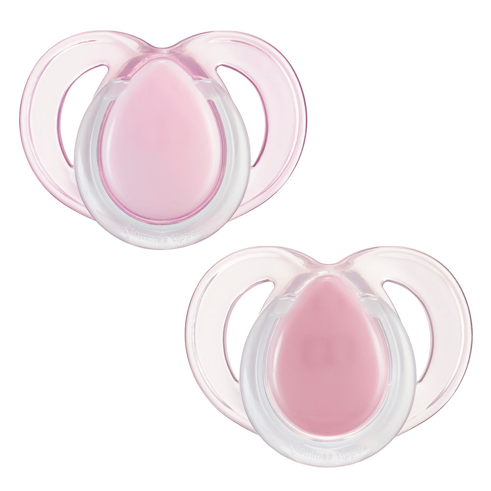 Залъгалки Night Time 6 18м, 2 Бр. Оп., Розов Tommee Tippee