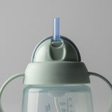 Неразливаща Се Чаша Trainer Straw Със Сламка С Дръжки 240 Мл 6м+ Зелена Tommee Tippee
